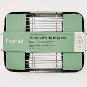Stainless Steel Roaster with Wire Rack SILVER (New with Tag)
